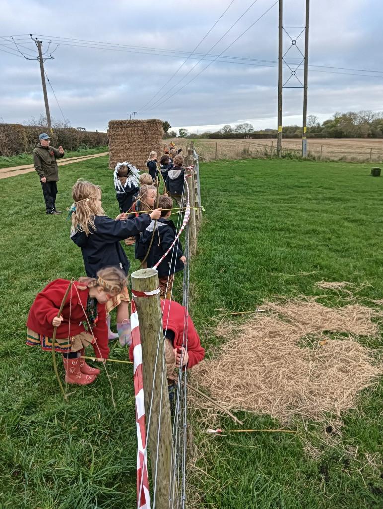 Native American Experience Day at Forest School &#8211; Making Bows and Arrows., Copthill School