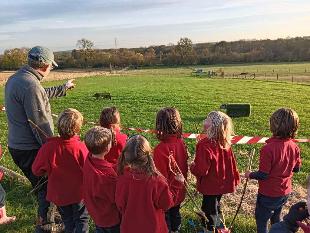 Native American Experience Day at Forest School &#8211; Making Bows and Arrows., Copthill School