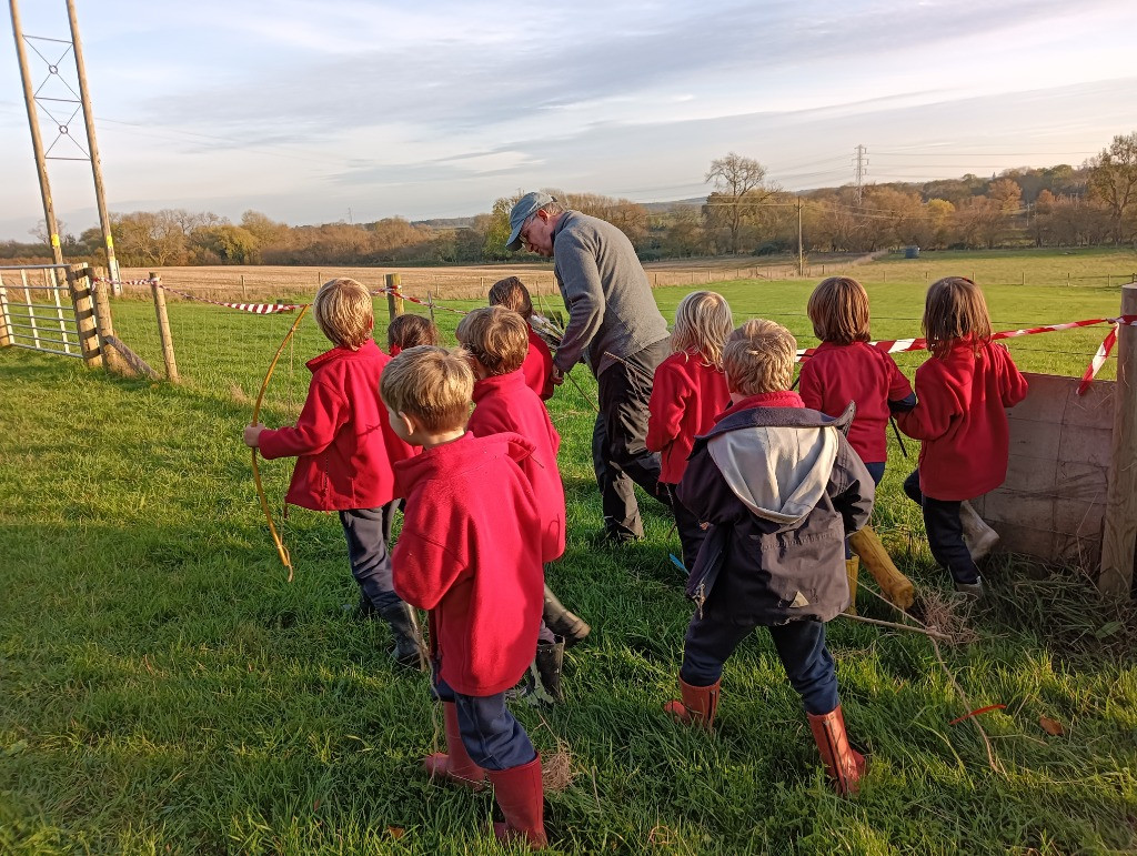 Native American Experience Day at Forest School &#8211; Making Bows and Arrows., Copthill School