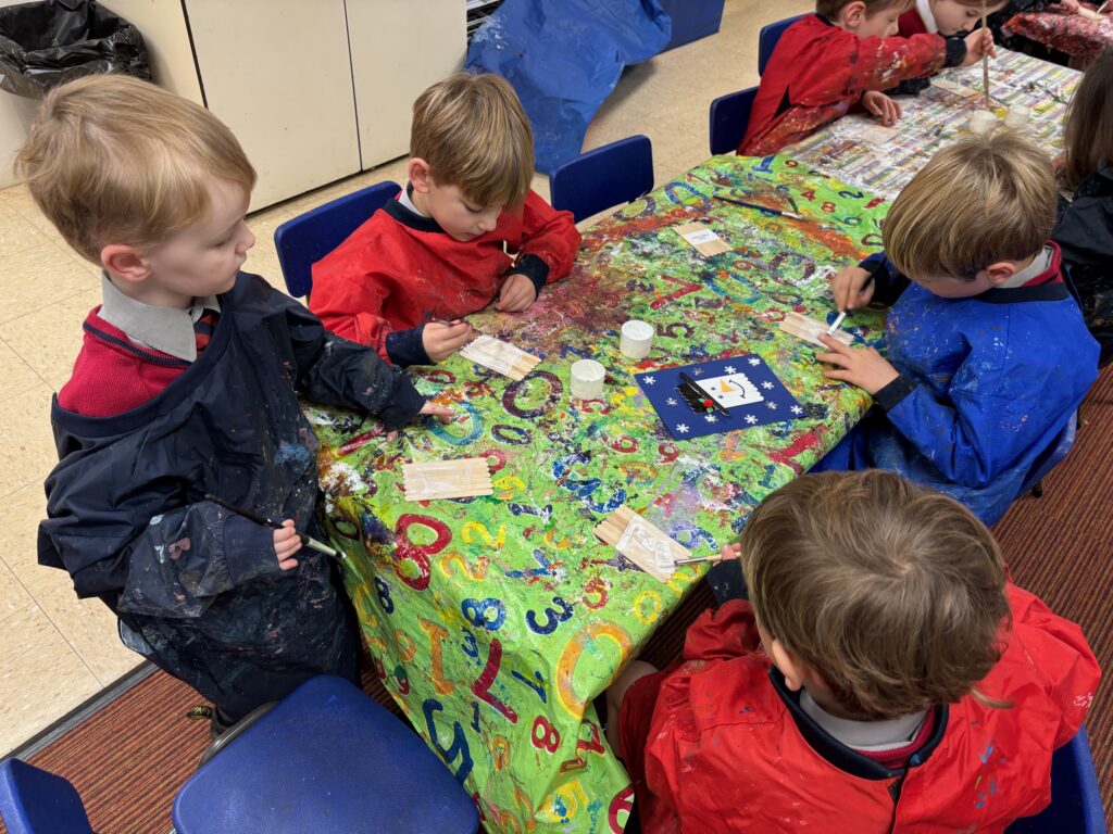 Christmas crafts&#8230;, Copthill School