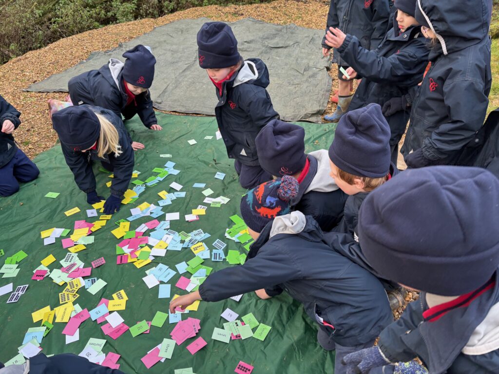 A fresh outside maths lesson in the great outdoors&#8230;, Copthill School