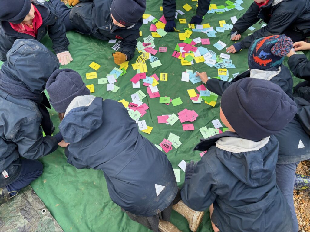 A fresh outside maths lesson in the great outdoors&#8230;, Copthill School