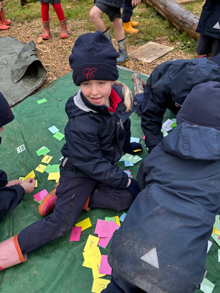 A fresh outside maths lesson in the great outdoors&#8230;, Copthill School