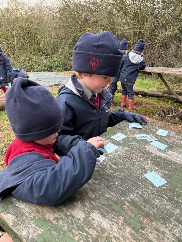 A fresh outside maths lesson in the great outdoors&#8230;, Copthill School