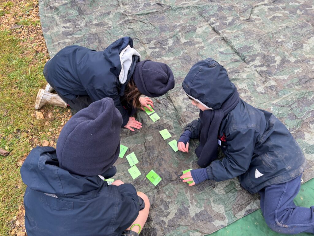 A fresh outside maths lesson in the great outdoors&#8230;, Copthill School