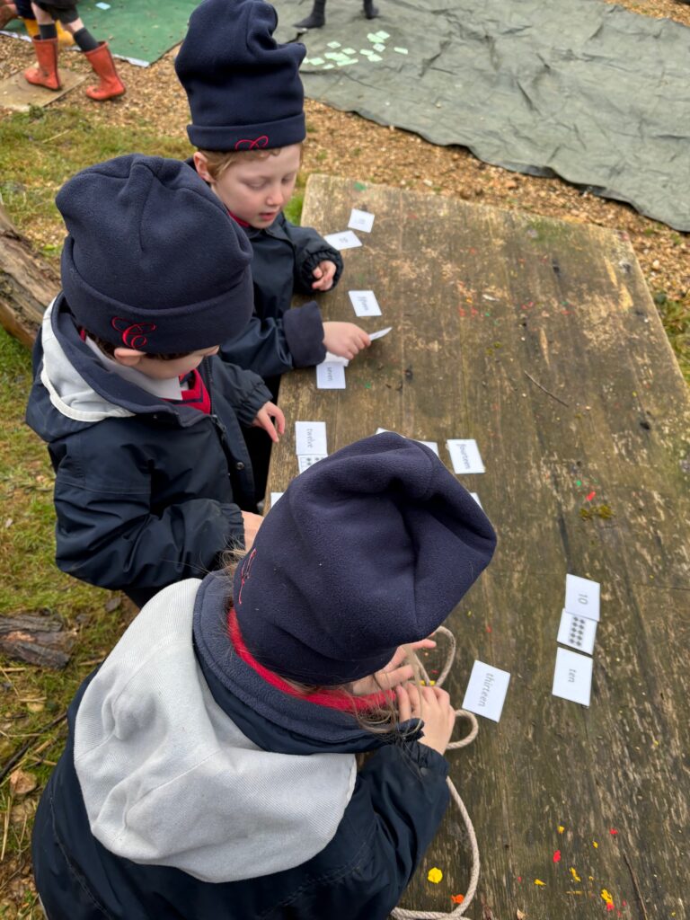 A fresh outside maths lesson in the great outdoors&#8230;, Copthill School