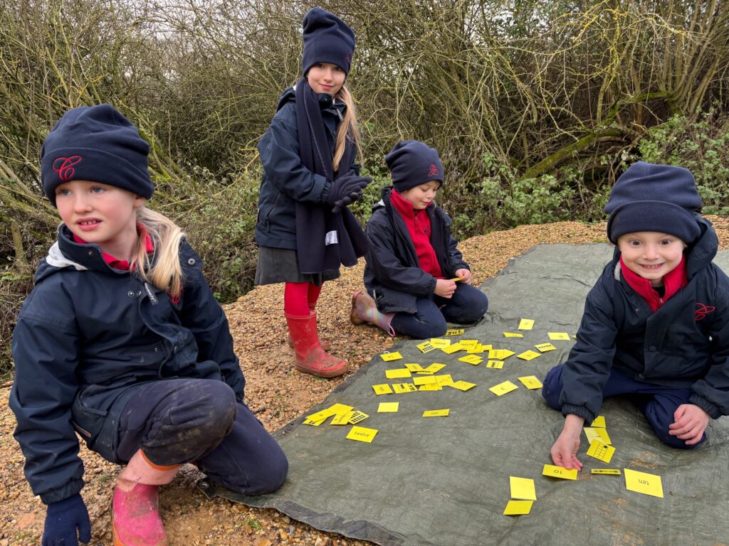 A fresh outside maths lesson in the great outdoors&#8230;, Copthill School