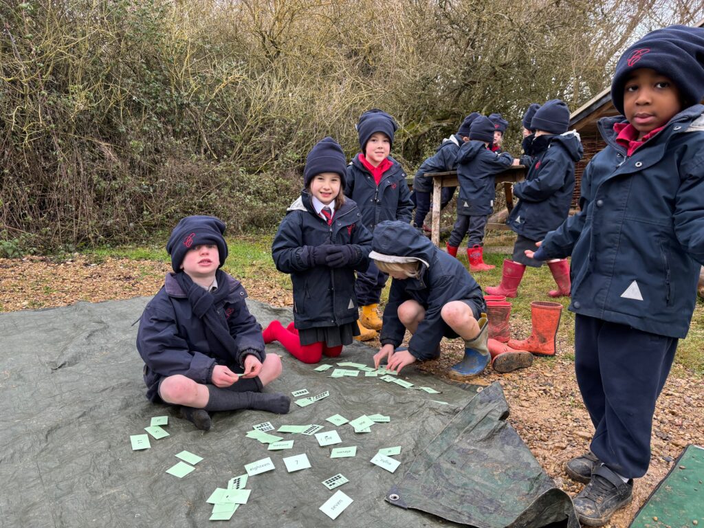 A fresh outside maths lesson in the great outdoors&#8230;, Copthill School