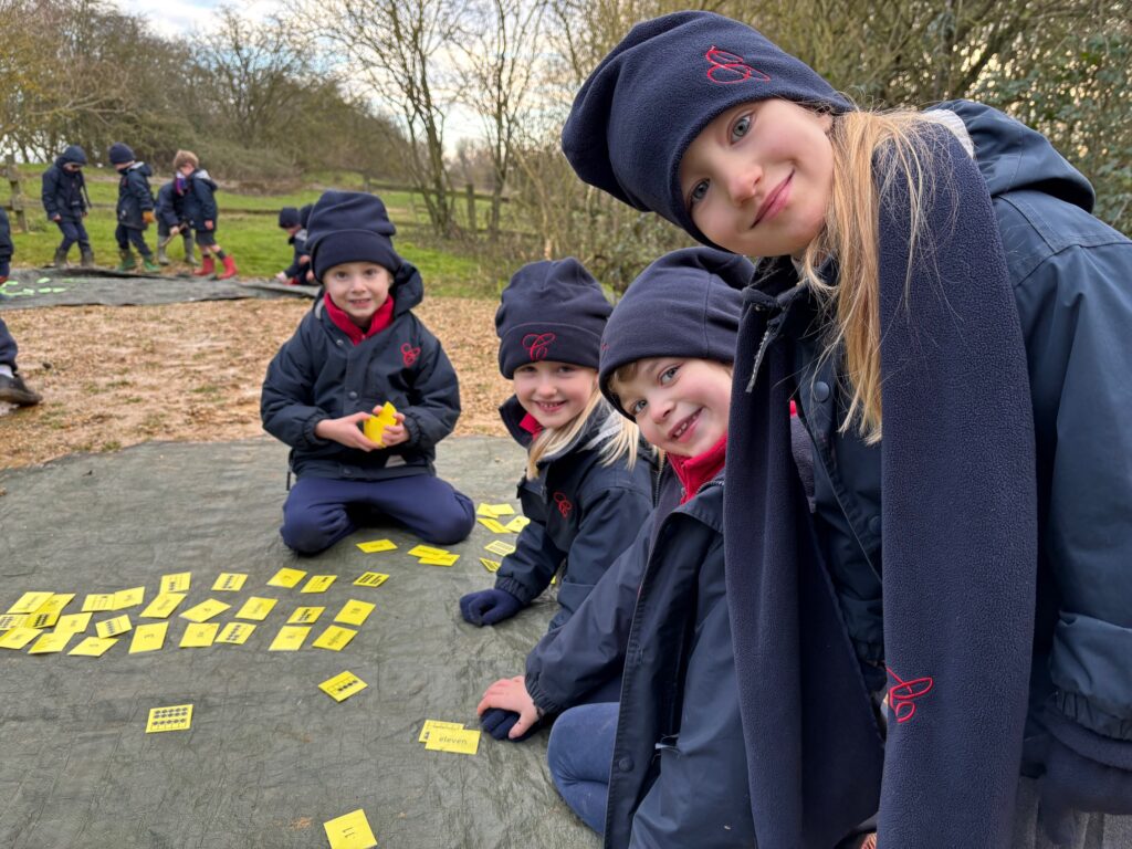 A fresh outside maths lesson in the great outdoors&#8230;, Copthill School