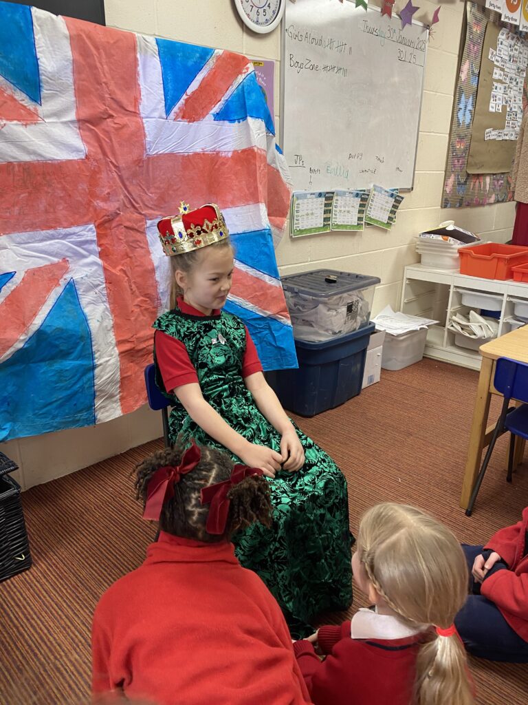 Some very royal visitors, Copthill School