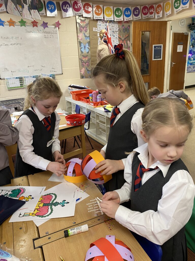 Some very royal visitors, Copthill School