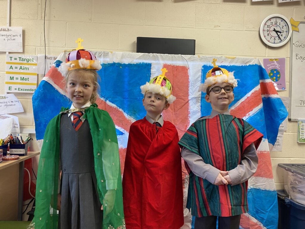 Some very royal visitors, Copthill School