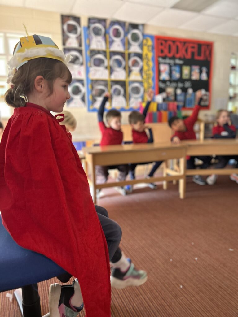 Some very royal visitors, Copthill School