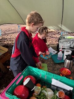 Y6 Paella-making, Copthill School