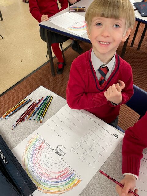 Rainbow to 20 and doubles!, Copthill School