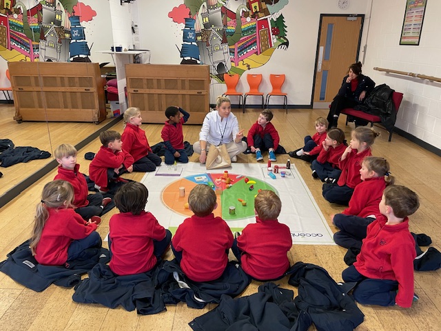 Eatwell Plate &#8211; a special visitor, Copthill School