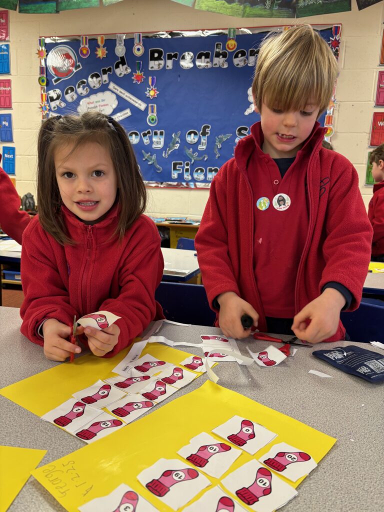 Rainbow to 20 and doubles!, Copthill School