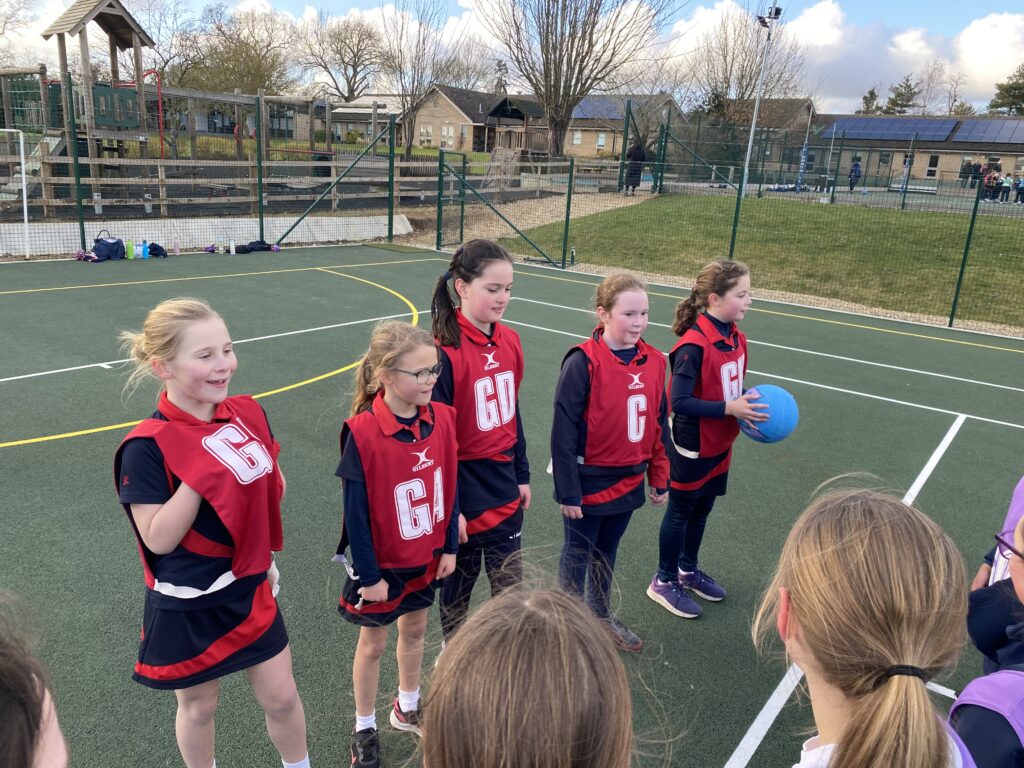 U9 netball vs Ratcliffe, Copthill School