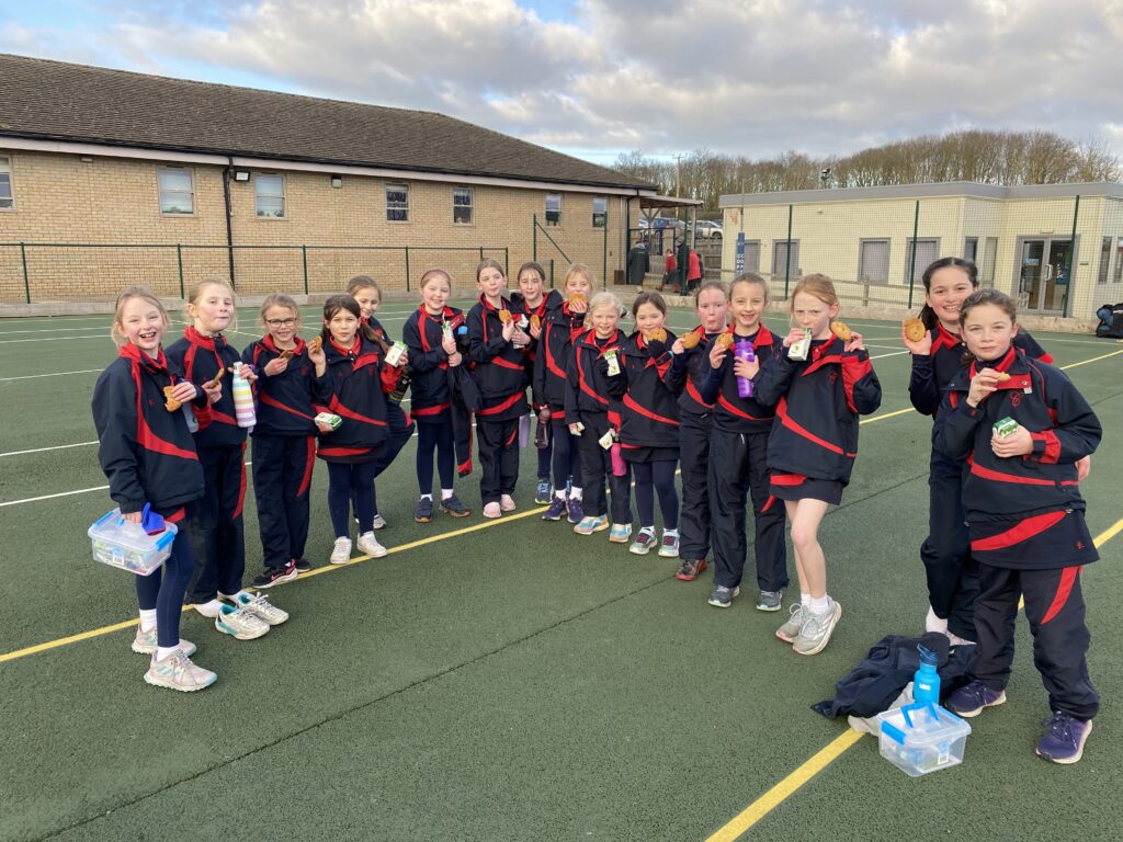 U9 netball vs Ratcliffe, Copthill School