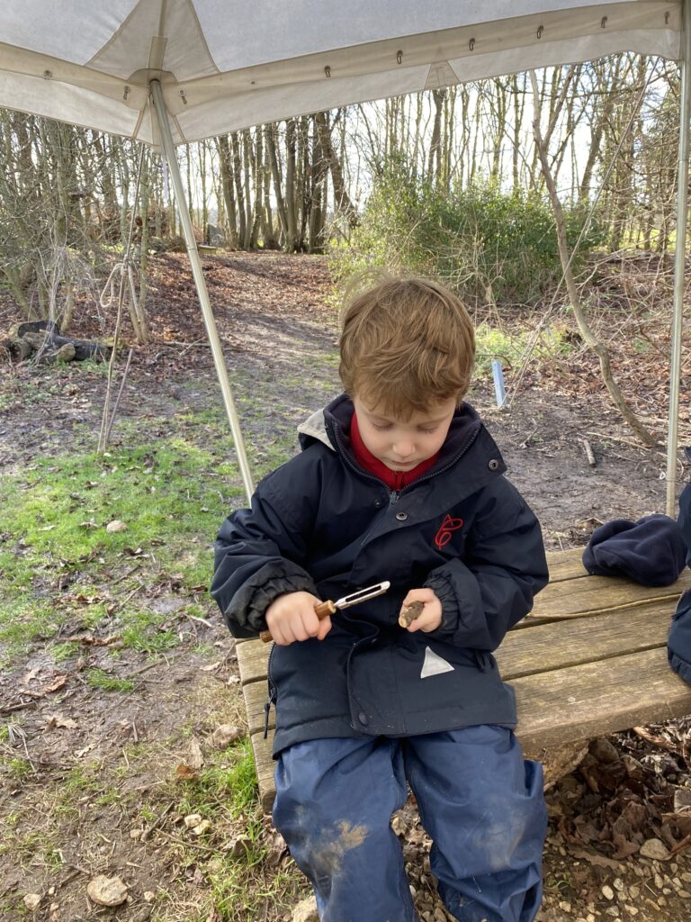 Making Fairy Folk and Woodland Houses, Copthill School