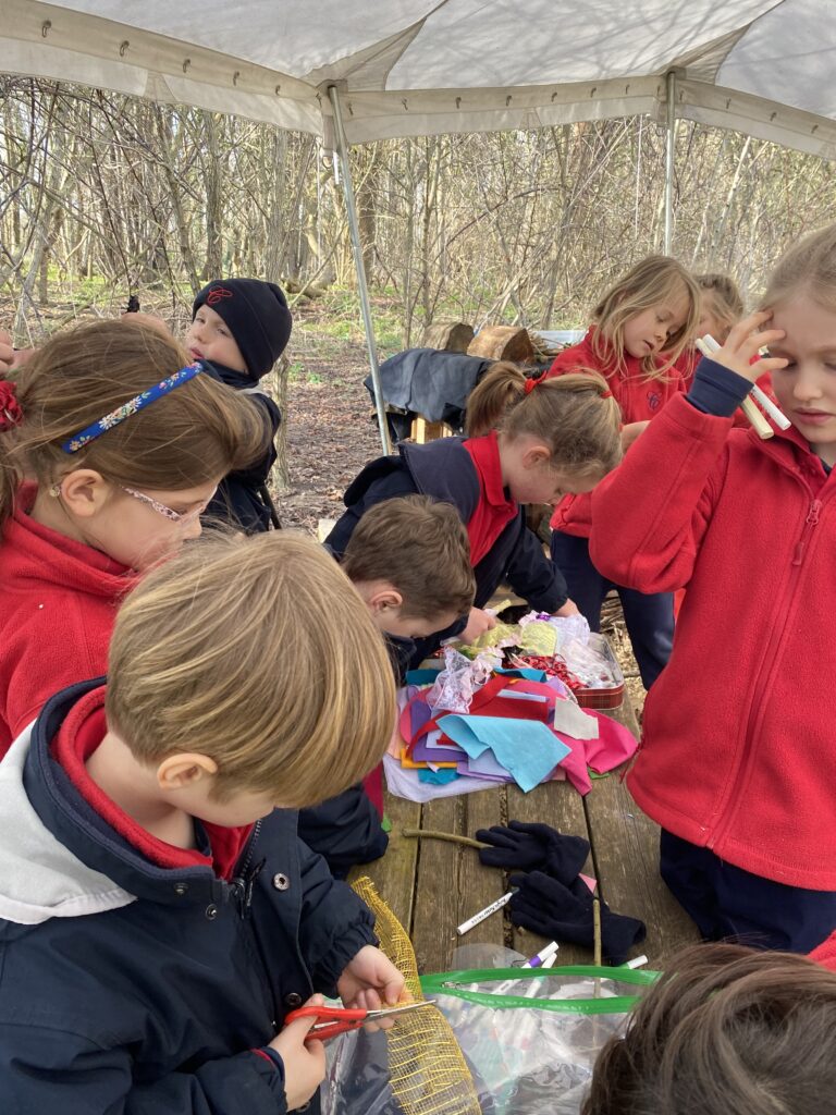 Making Fairy Folk and Woodland Houses, Copthill School