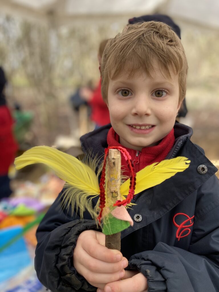 Making Fairy Folk and Woodland Houses, Copthill School