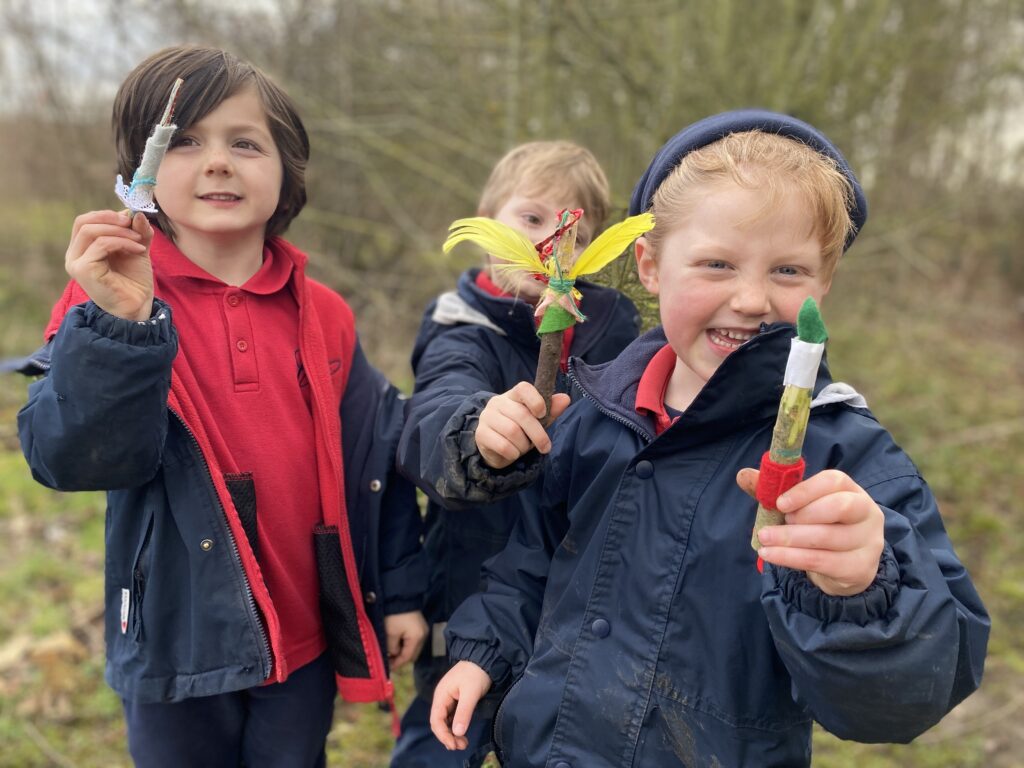 Making Fairy Folk and Woodland Houses, Copthill School