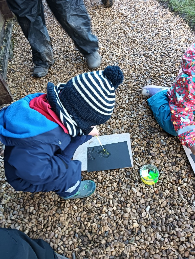 Looking for signs of Spring, Copthill School