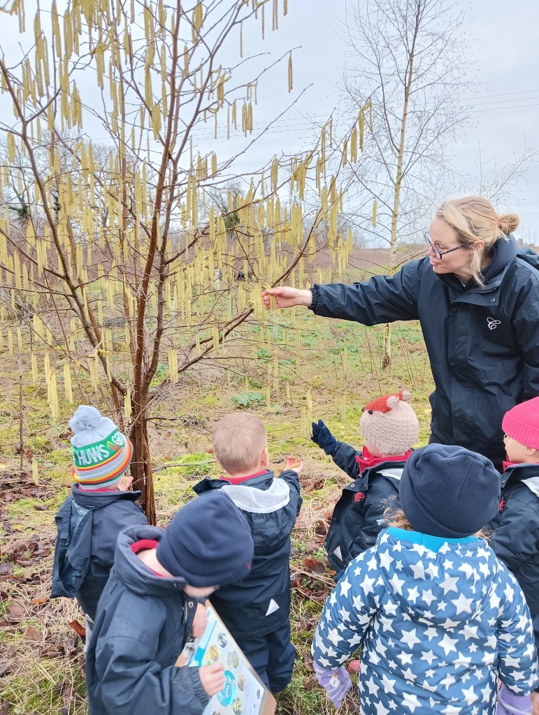 Looking for signs of Spring, Copthill School