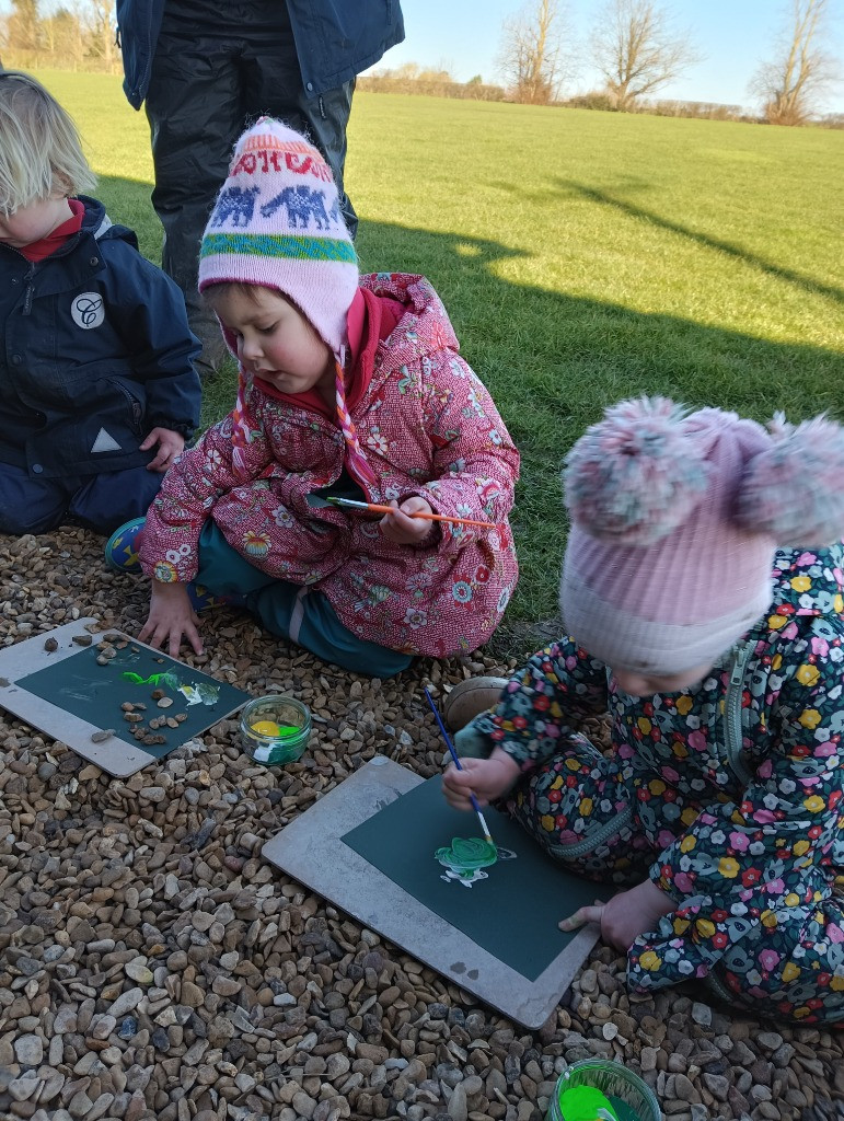 Looking for signs of Spring, Copthill School