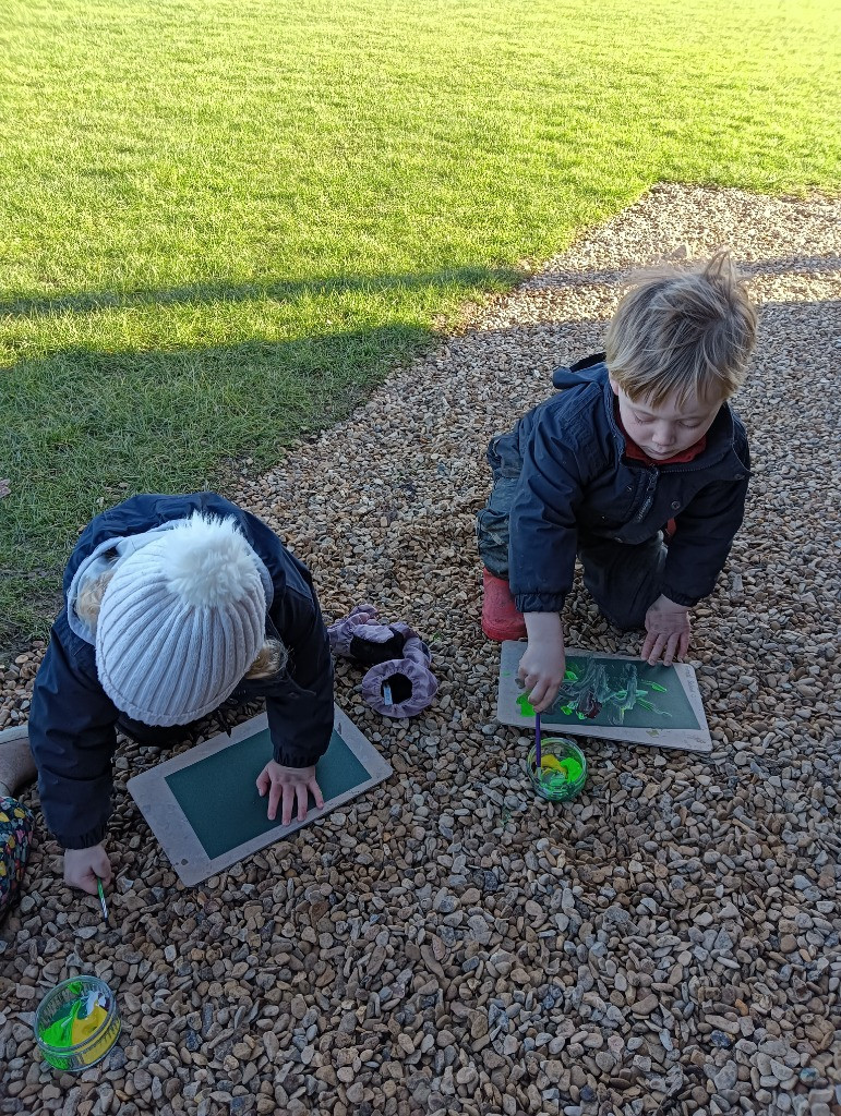 Looking for signs of Spring, Copthill School