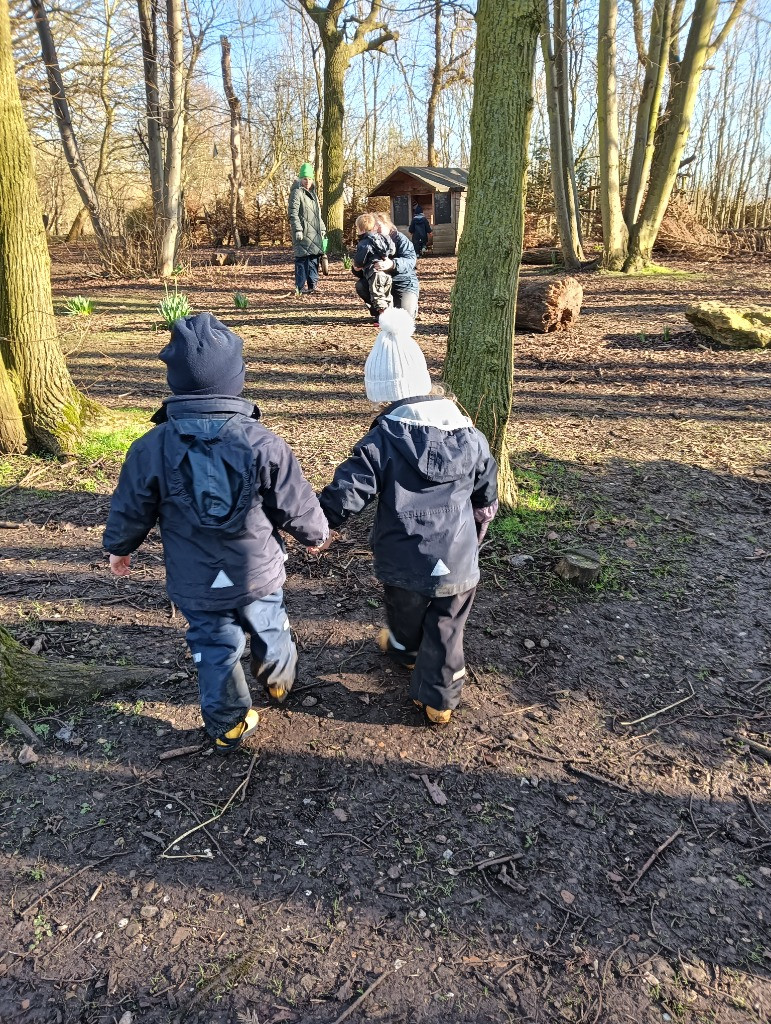 Looking for signs of Spring, Copthill School