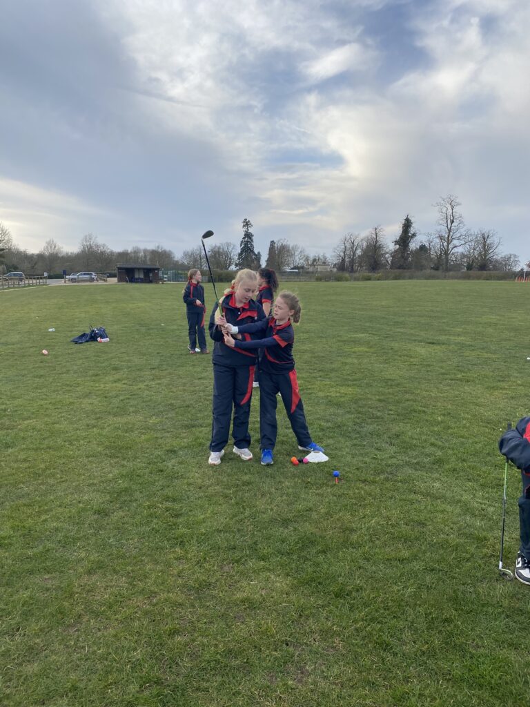 Girls&#8217; tasters- Golf session, Copthill School