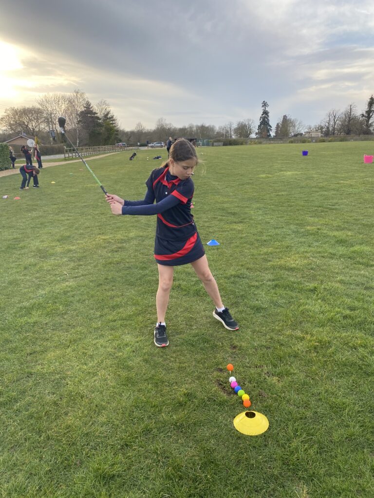 Girls&#8217; tasters- Golf session, Copthill School