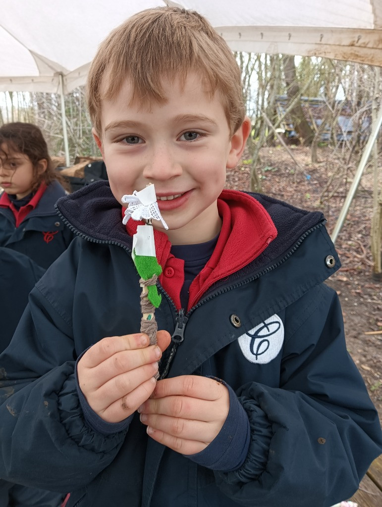 Making Fairy Folk and Woodland Houses, Copthill School