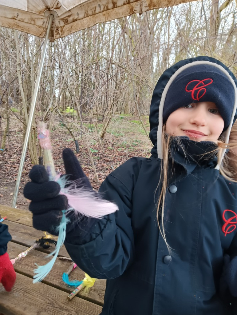 Making Fairy Folk and Woodland Houses, Copthill School