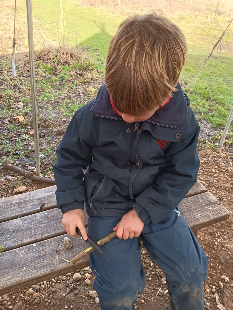 Making Fairy Folk and Woodland Houses, Copthill School