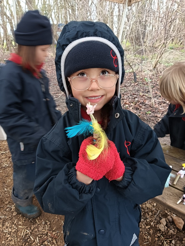 Making Fairy Folk and Woodland Houses, Copthill School