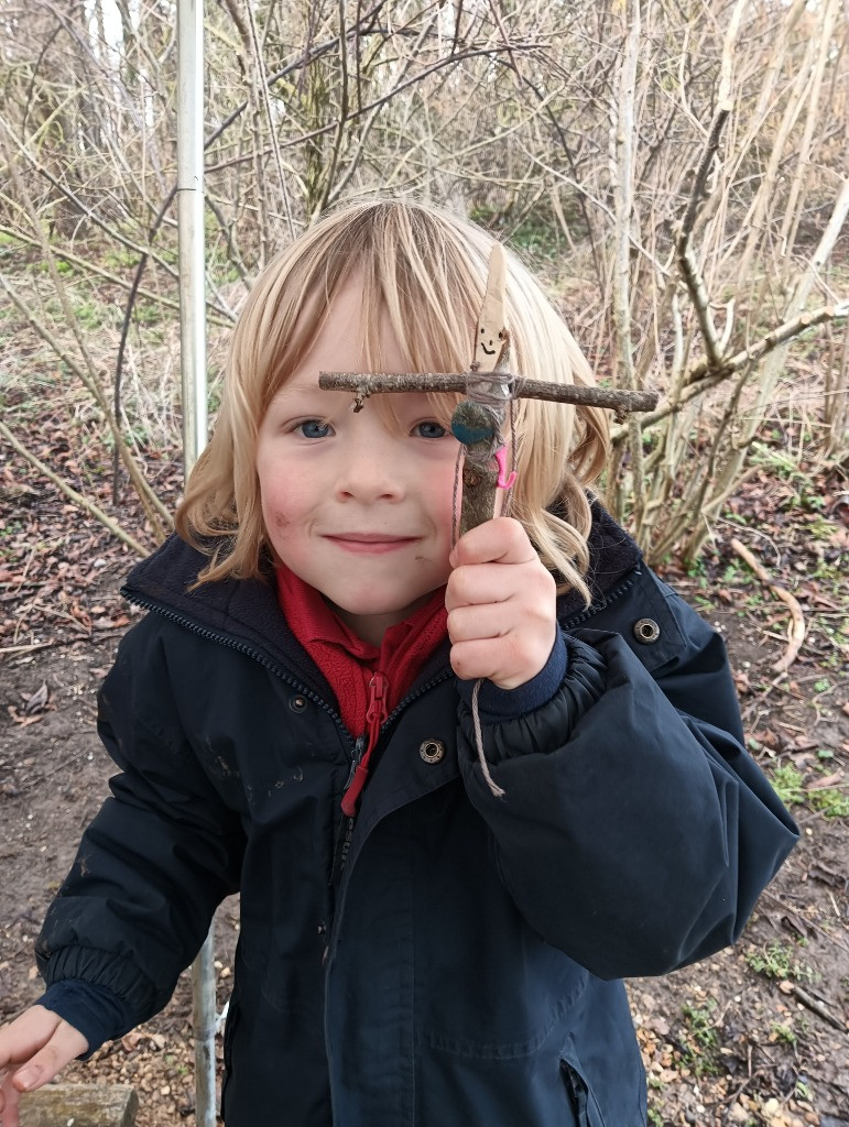 Making Fairy Folk and Woodland Houses, Copthill School