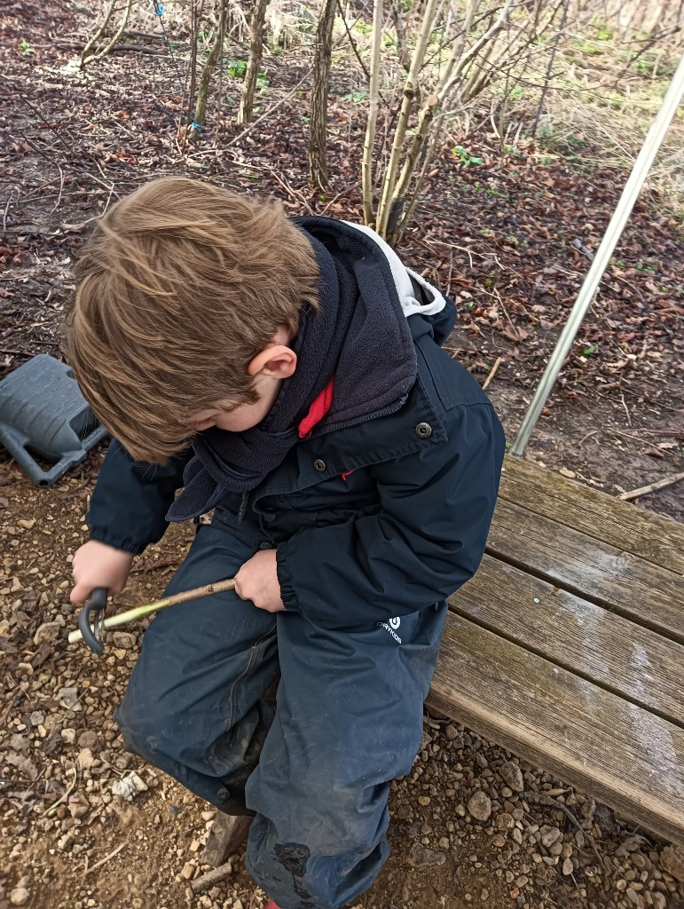 Making Fairy Folk and Woodland Houses, Copthill School