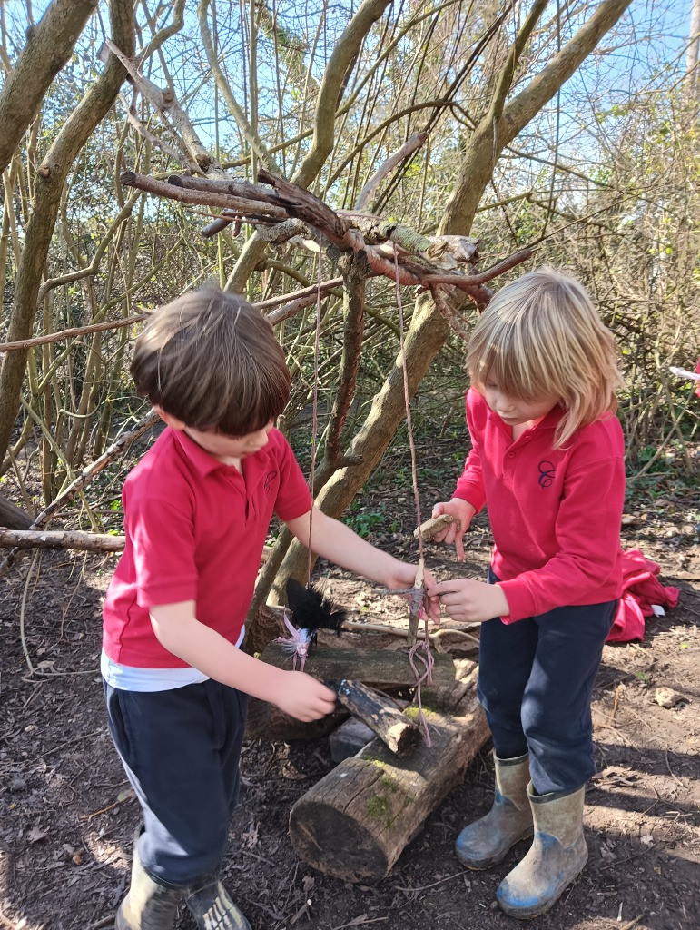 Making Fairy Folk and Woodland Houses, Copthill School