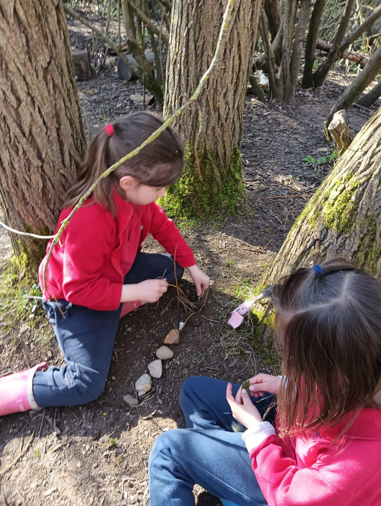 Making Fairy Folk and Woodland Houses, Copthill School