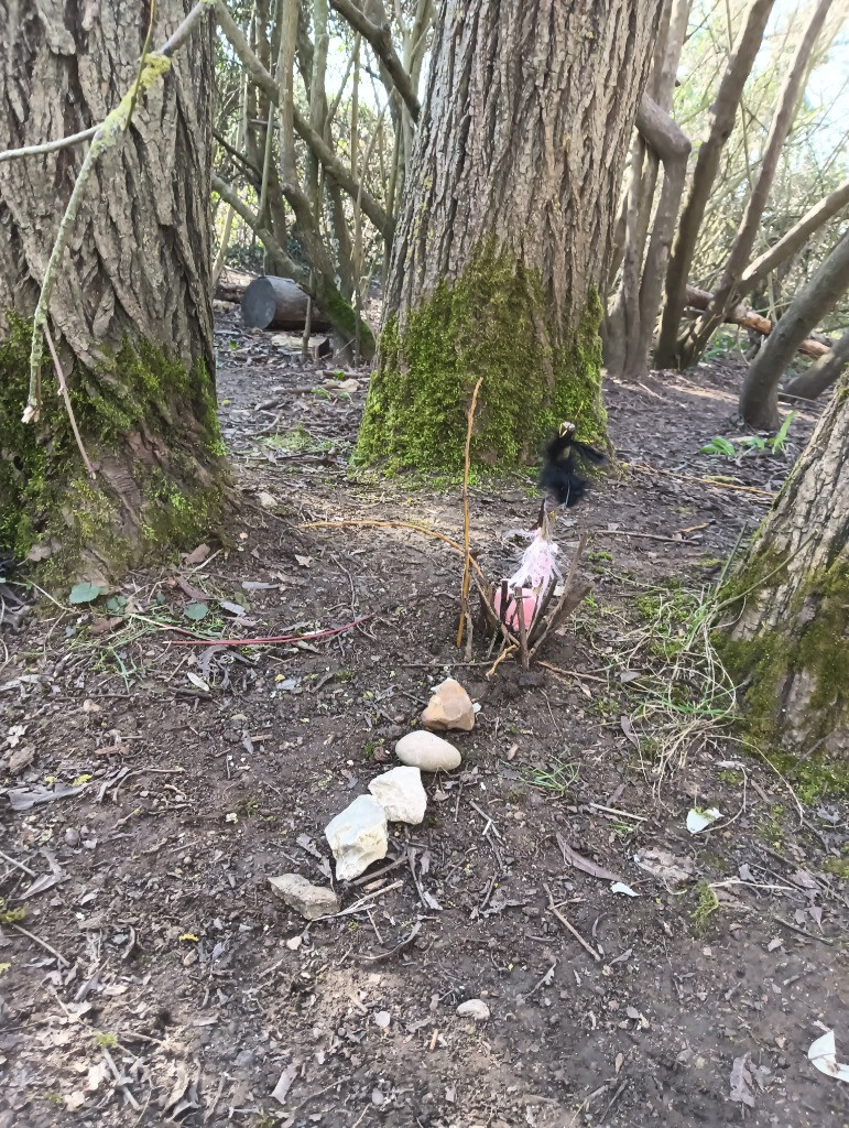 Making Fairy Folk and Woodland Houses, Copthill School