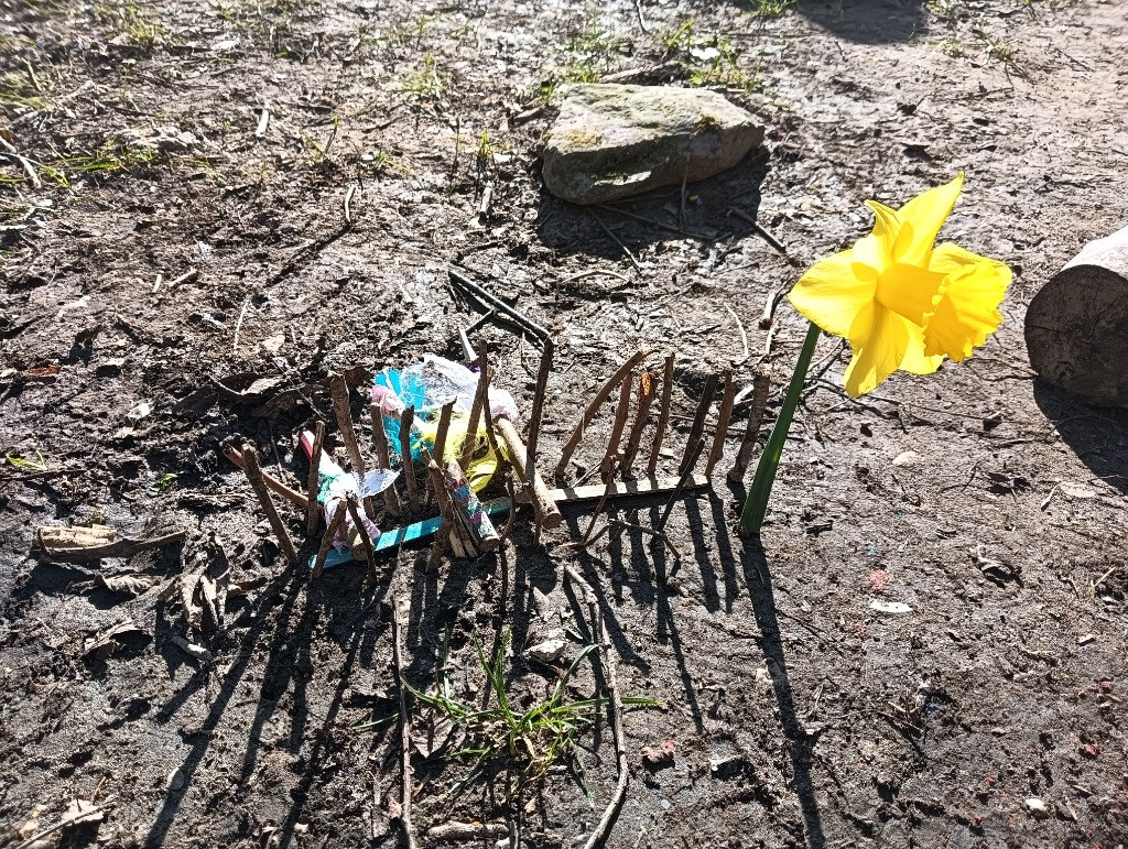 Making Fairy Folk and Woodland Houses, Copthill School