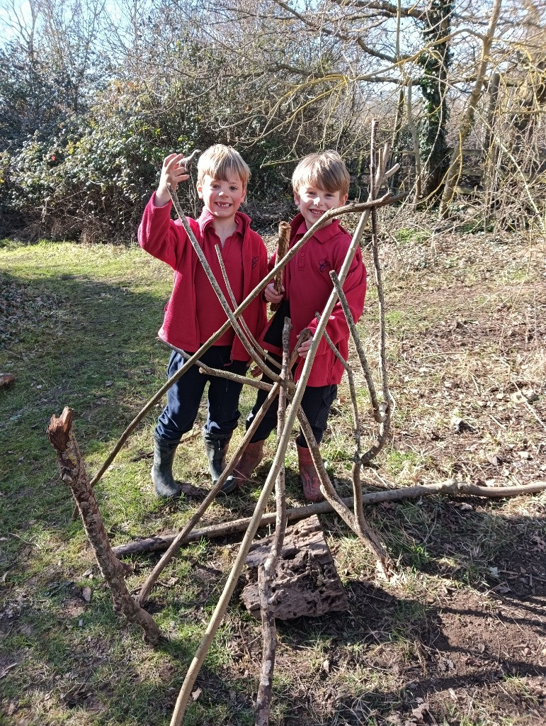 Making Fairy Folk and Woodland Houses, Copthill School