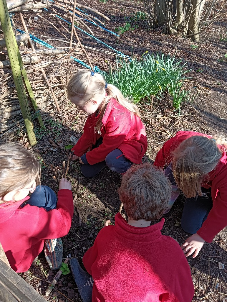 Making Fairy Folk and Woodland Houses, Copthill School