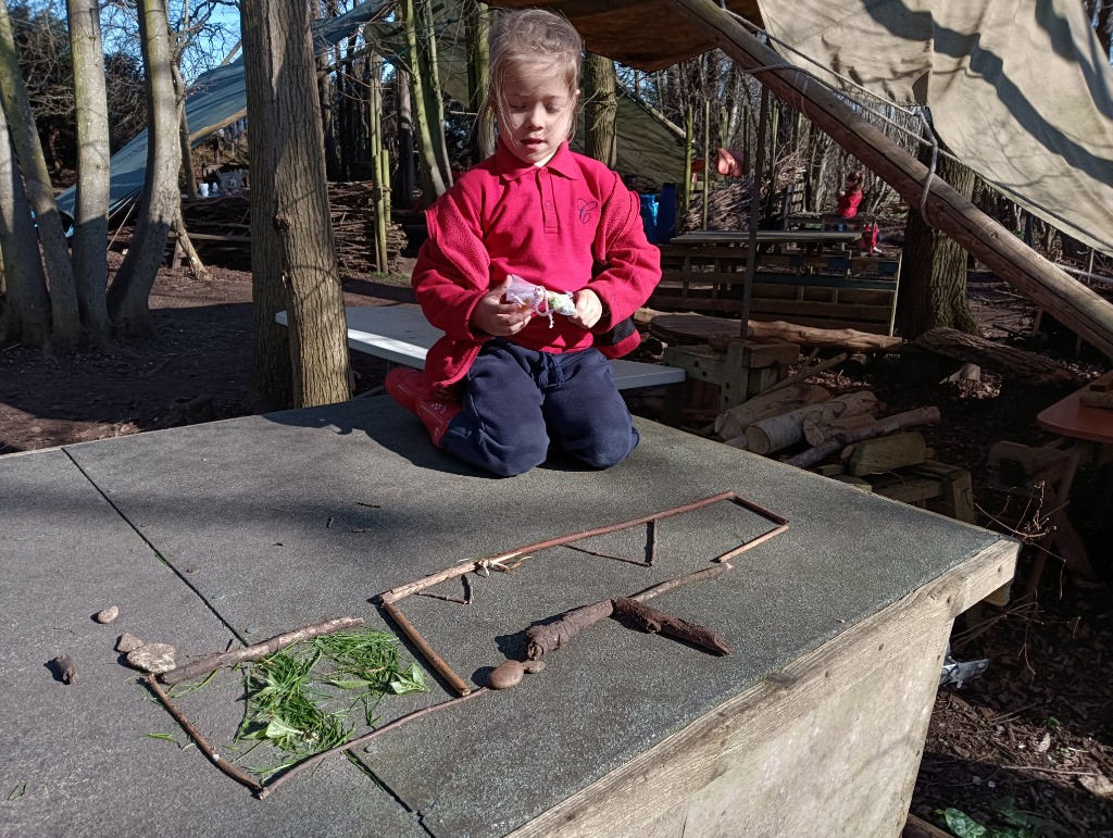 Making Fairy Folk and Woodland Houses, Copthill School