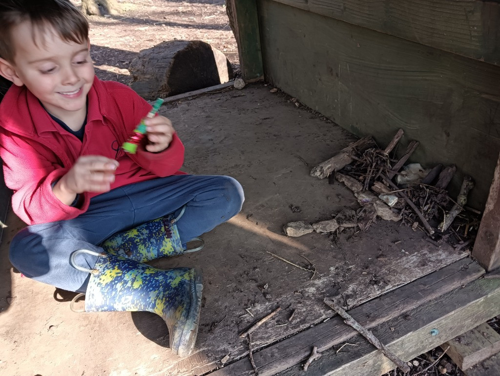 Making Fairy Folk and Woodland Houses, Copthill School