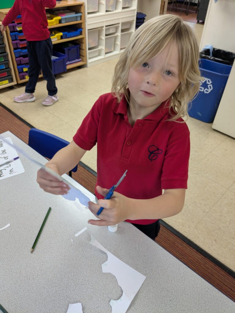Frog weaving, Copthill School