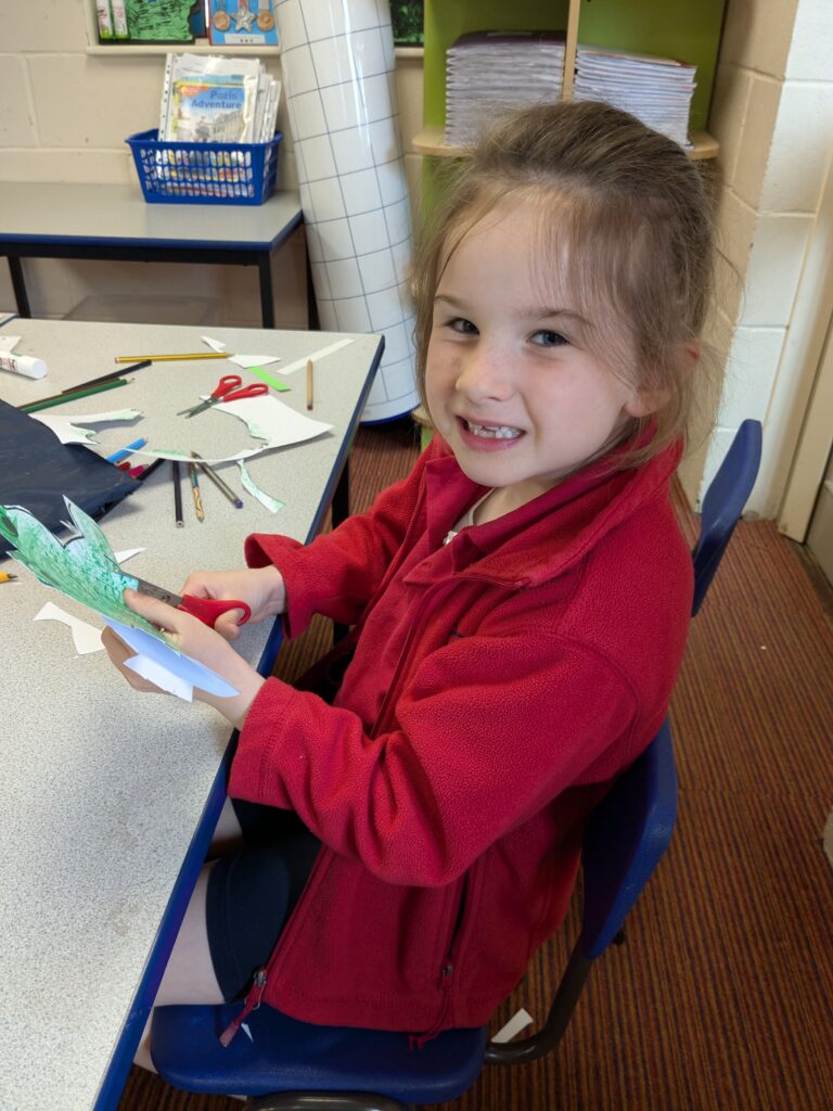 Frog weaving, Copthill School